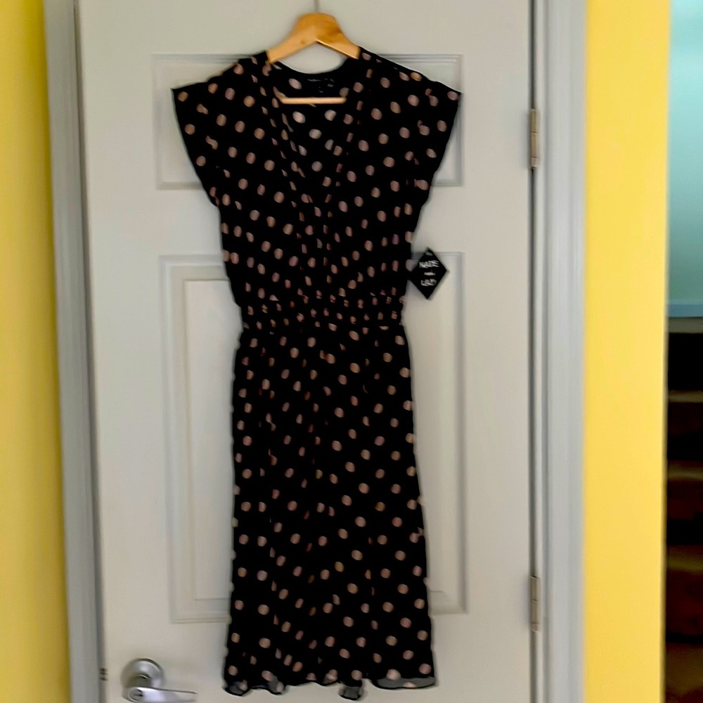 Sheer Polka dot dress size 4